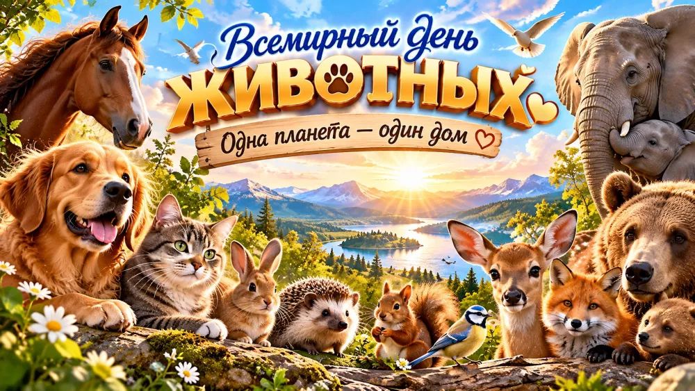 Всемирный день животных. Одна планета — один дом