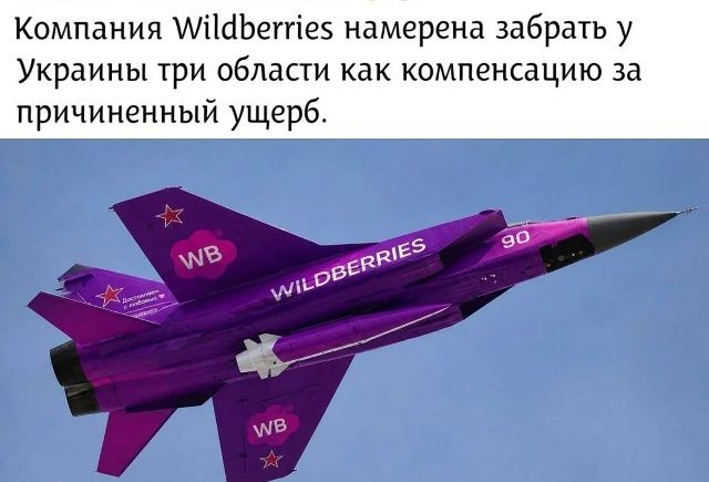 Компания Wildberries намерена забрать у Украины три области как компенсацию за причиненный ущерб.