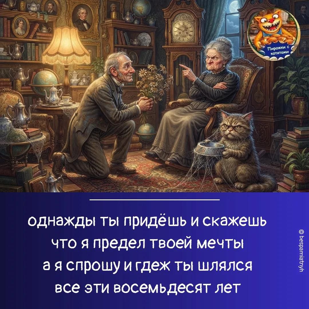 однажды ты придёшь и скажешь что я предел твоей мечты а я спрошу и гдеж ты шлялся все эти восемьдесят лет