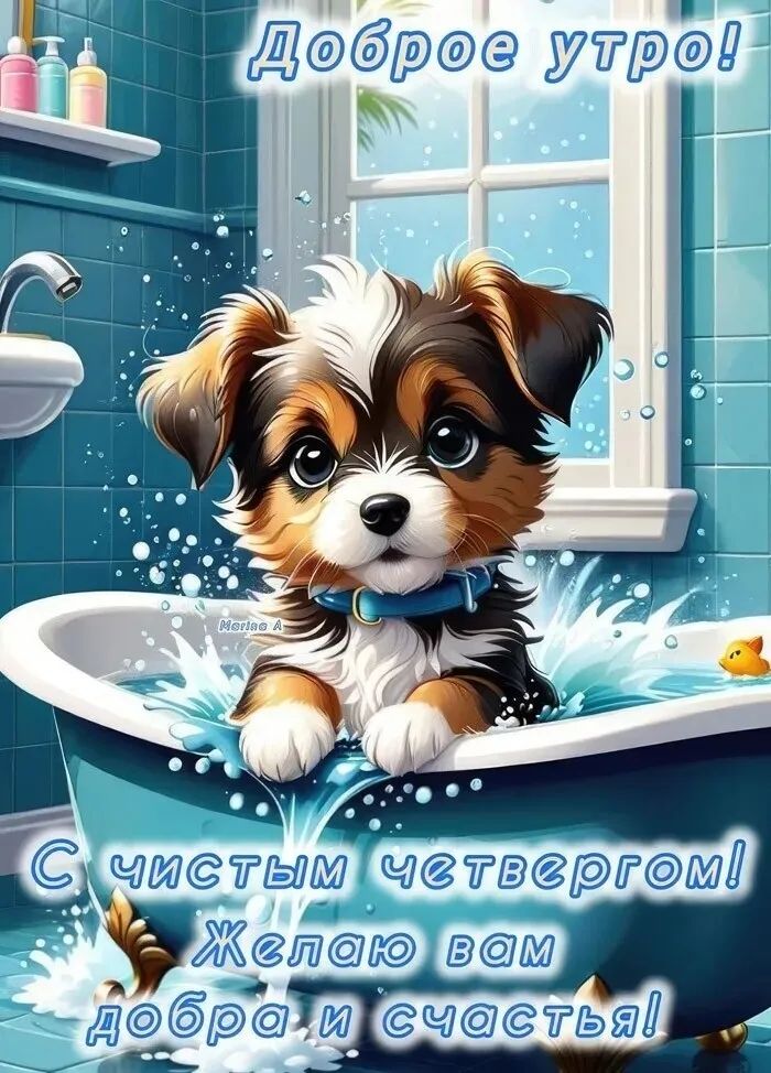 Доброе утро! С чистым четвергом! Желаю вам добра и счастья!