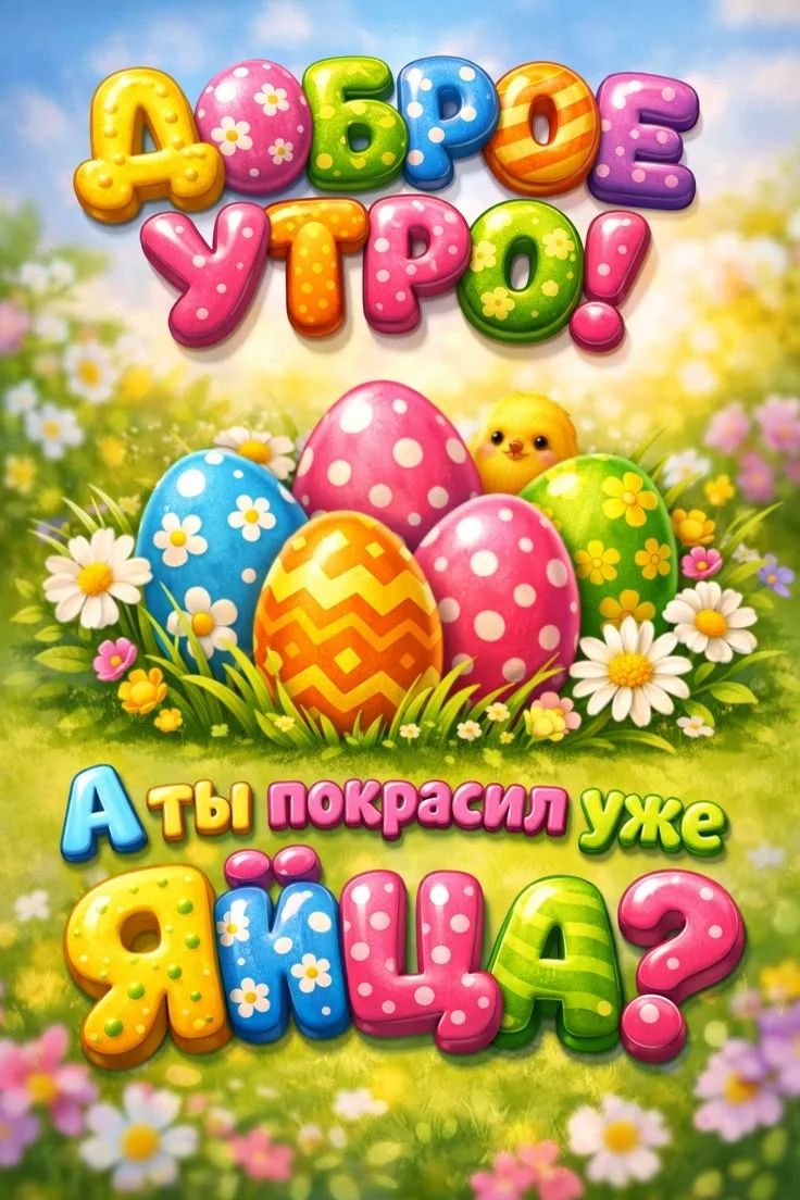 ДОБРОЕ УТРО! А ты покрасил уже яйца?