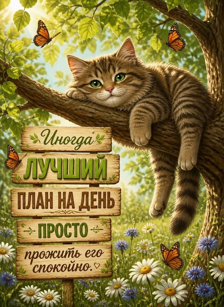 Иногда лучший план на день — просто прожить его спокойно.