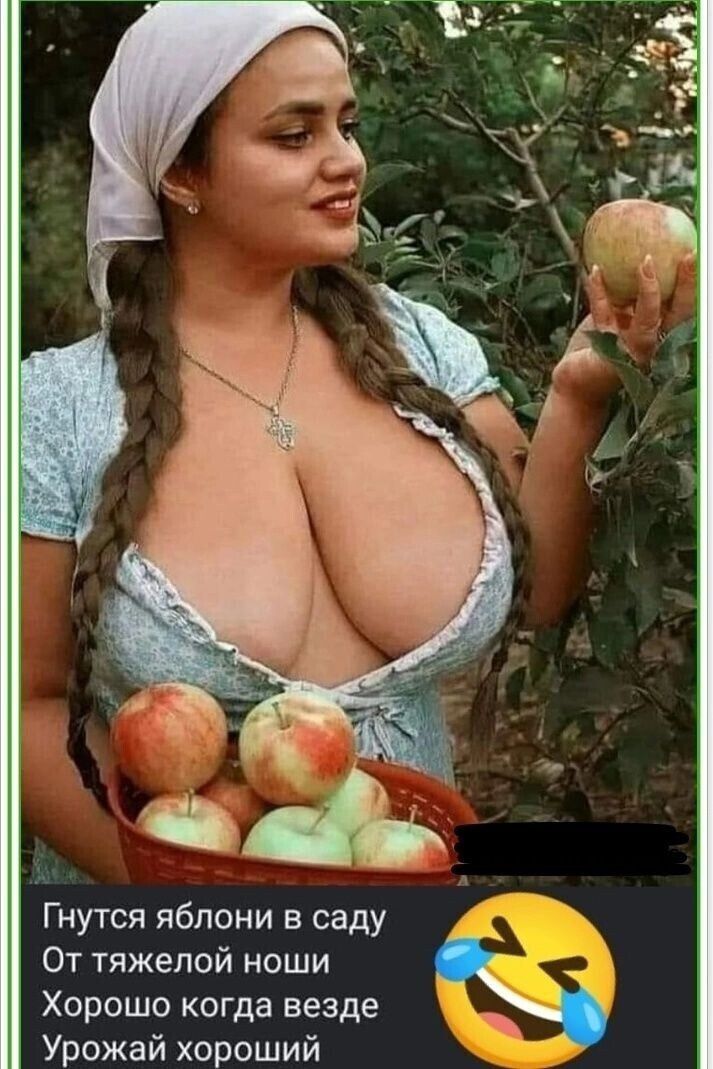 Гнутся яблони в саду От тяжелой ноши Хорошо когда везде Урожай хороший