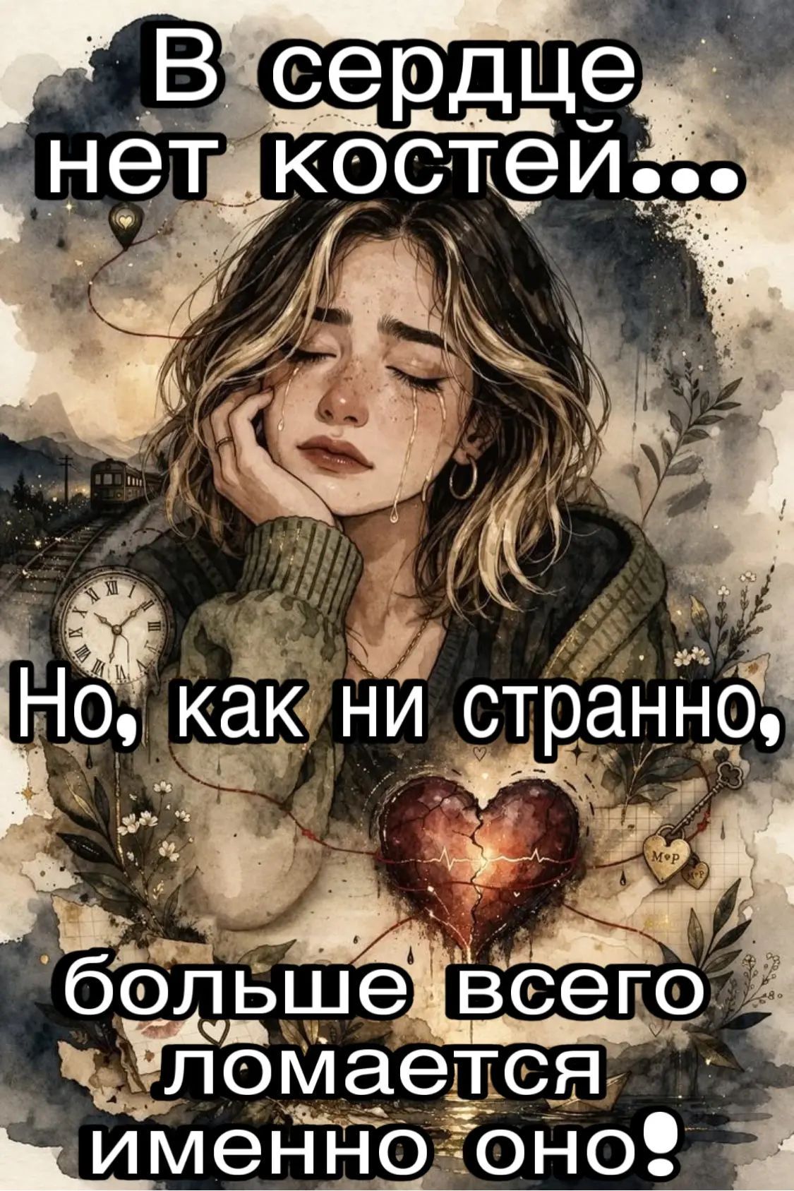 В сердце нет костей... Но, как ни странно, больше всего ломается именно оно!