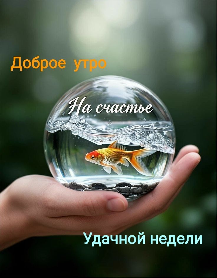 Доброе утро На счастье Удачной недели