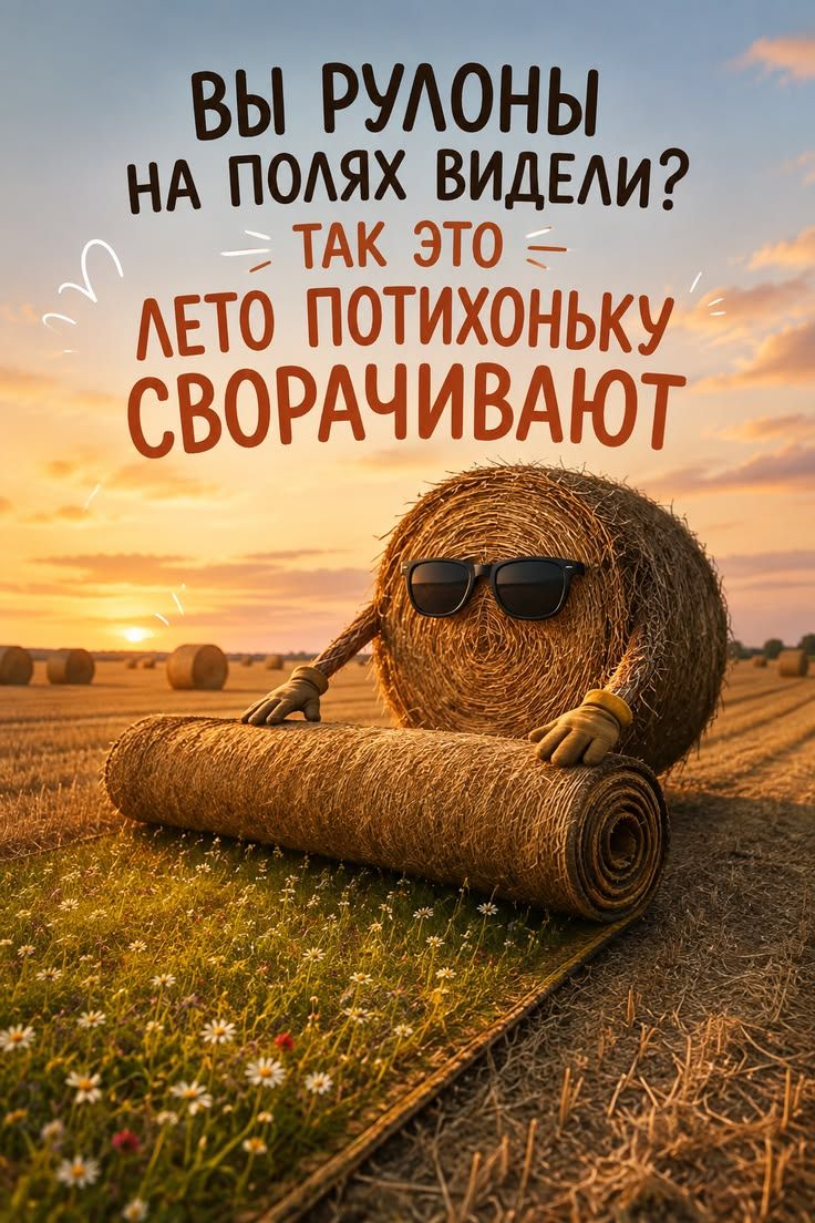 ВЫ РУЛОНЫ НА ПОЛЯХ ВИДЕЛИ? ТАК ЭТО ЛЕТО ПОТИХОНЬКУ СВОРАЧИВАЮТ