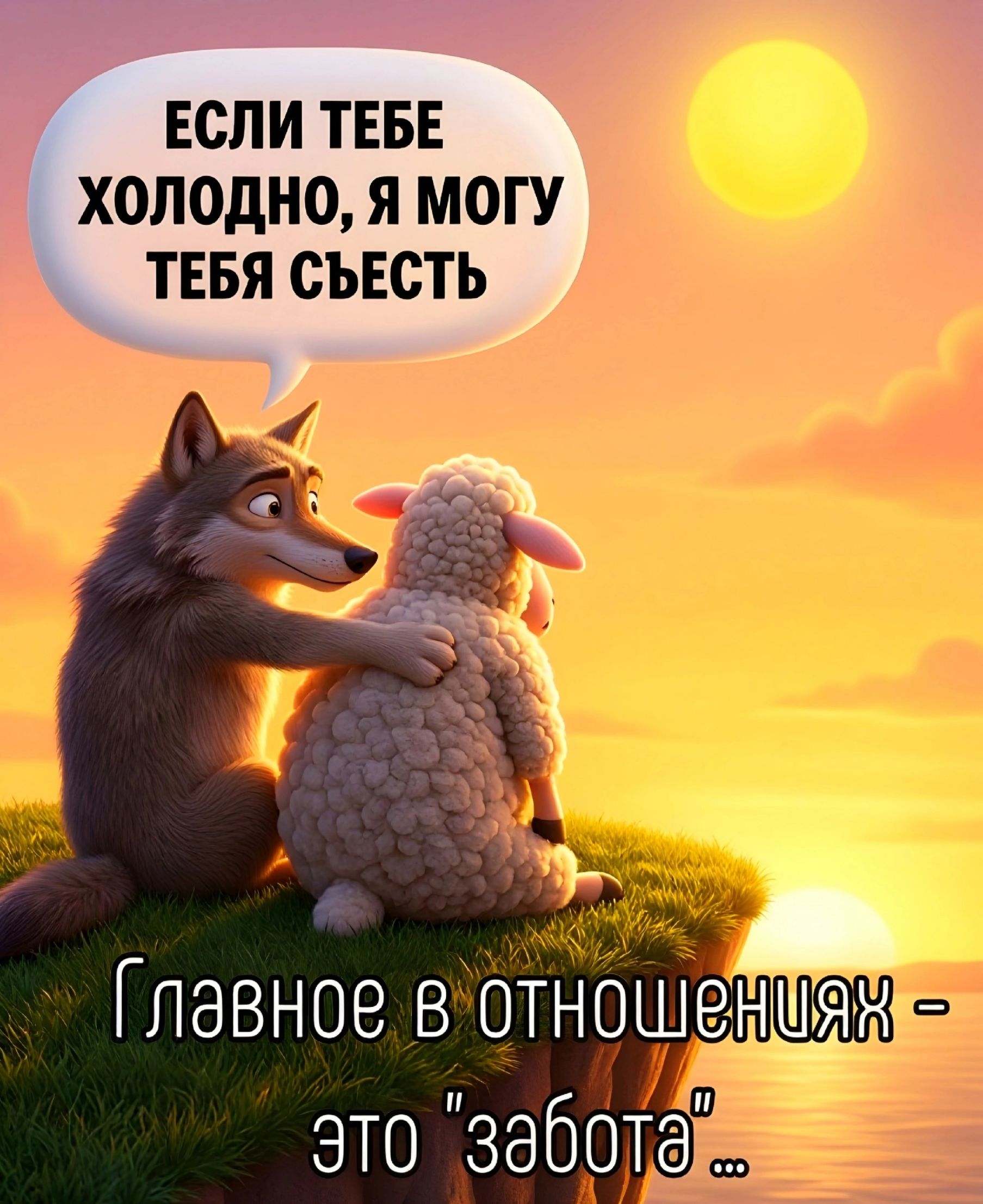 ЕСЛИ ТЕБЕ ХОЛОДНО, Я МОГУ ТЕБЯ СЪЕСТЬ. Главное в отношениях - это 