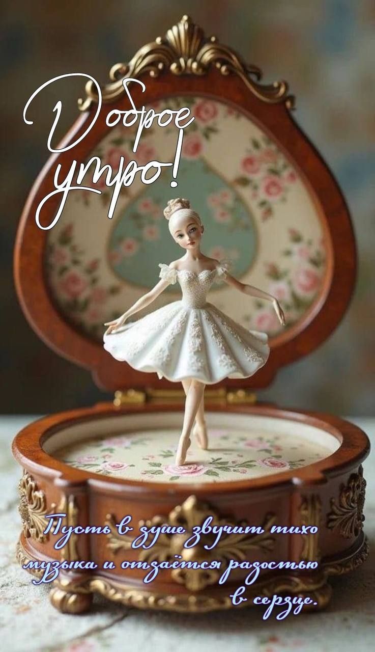 Доброе утро! Пусть в душе звучит тихо музыка и отдается радостью в сердце.