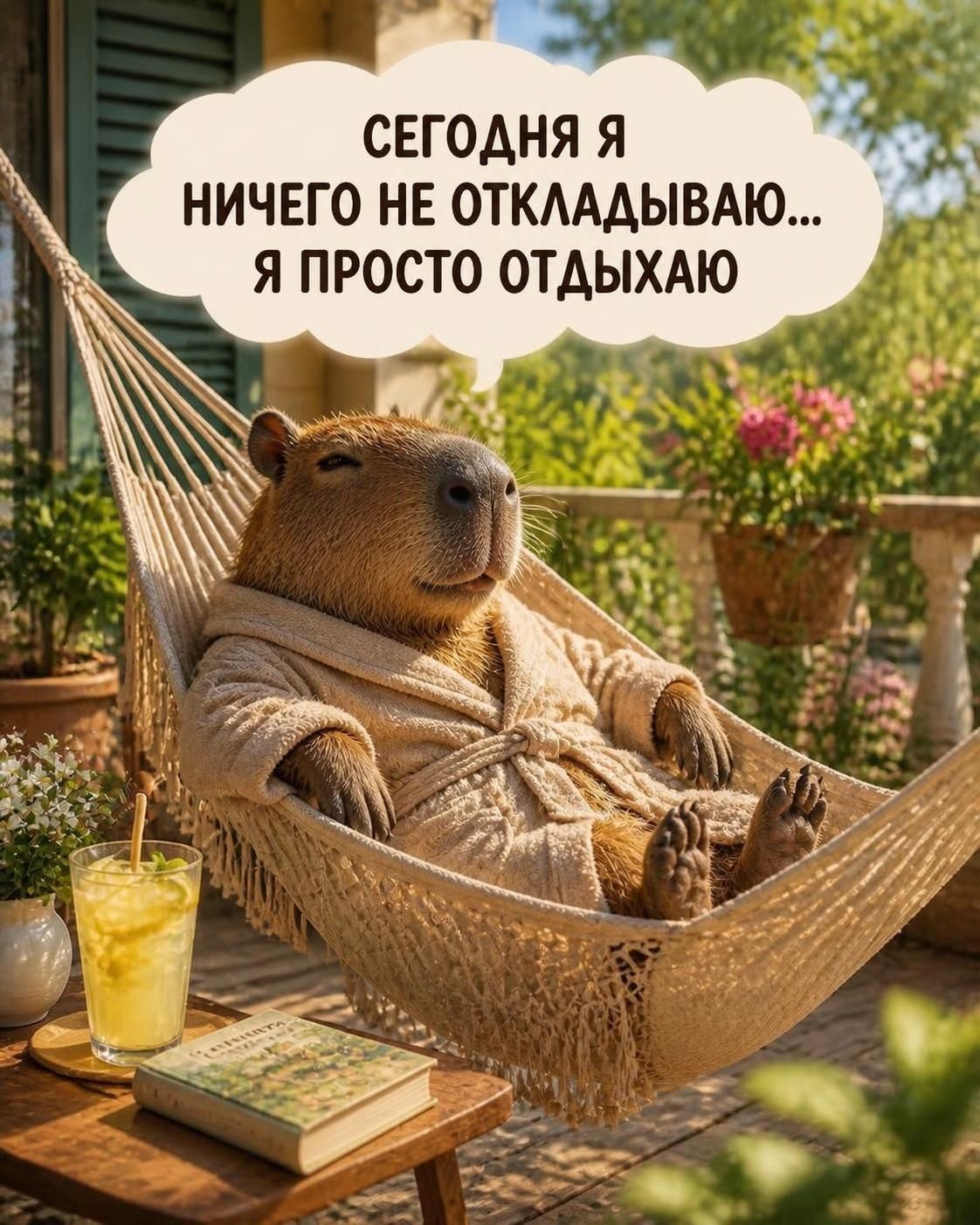 СЕГОДНЯ Я НИЧЕГО НЕ ОТКЛАДЫВАЮ... Я ПРОСТО ОТДЫХАЮ
