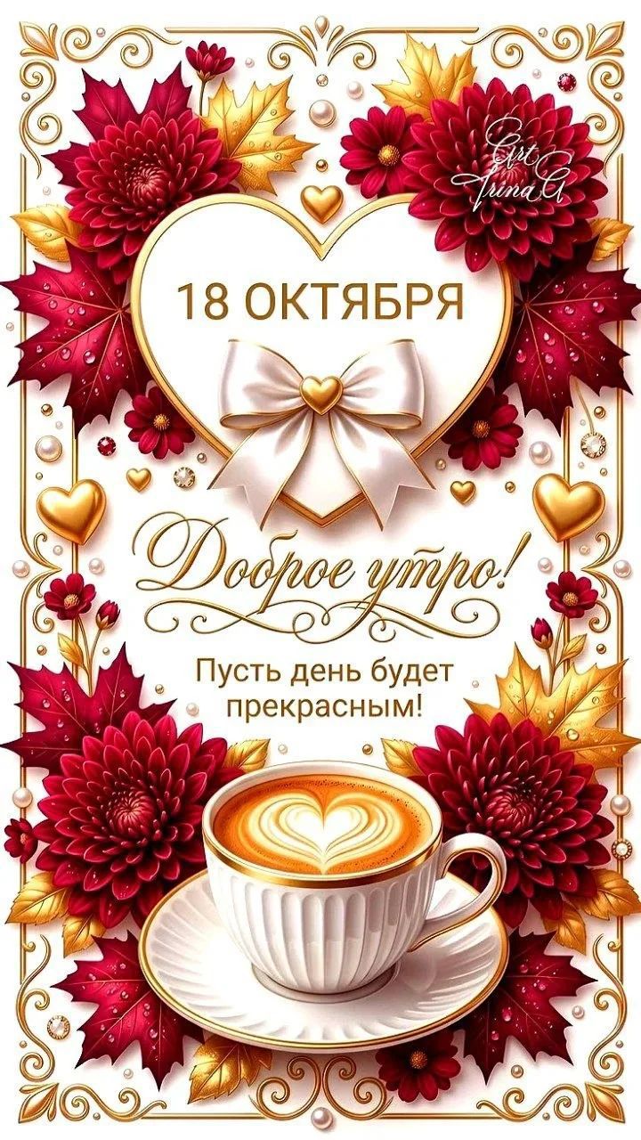 18 октября Доброе утро! Пусть день будет прекрасным!