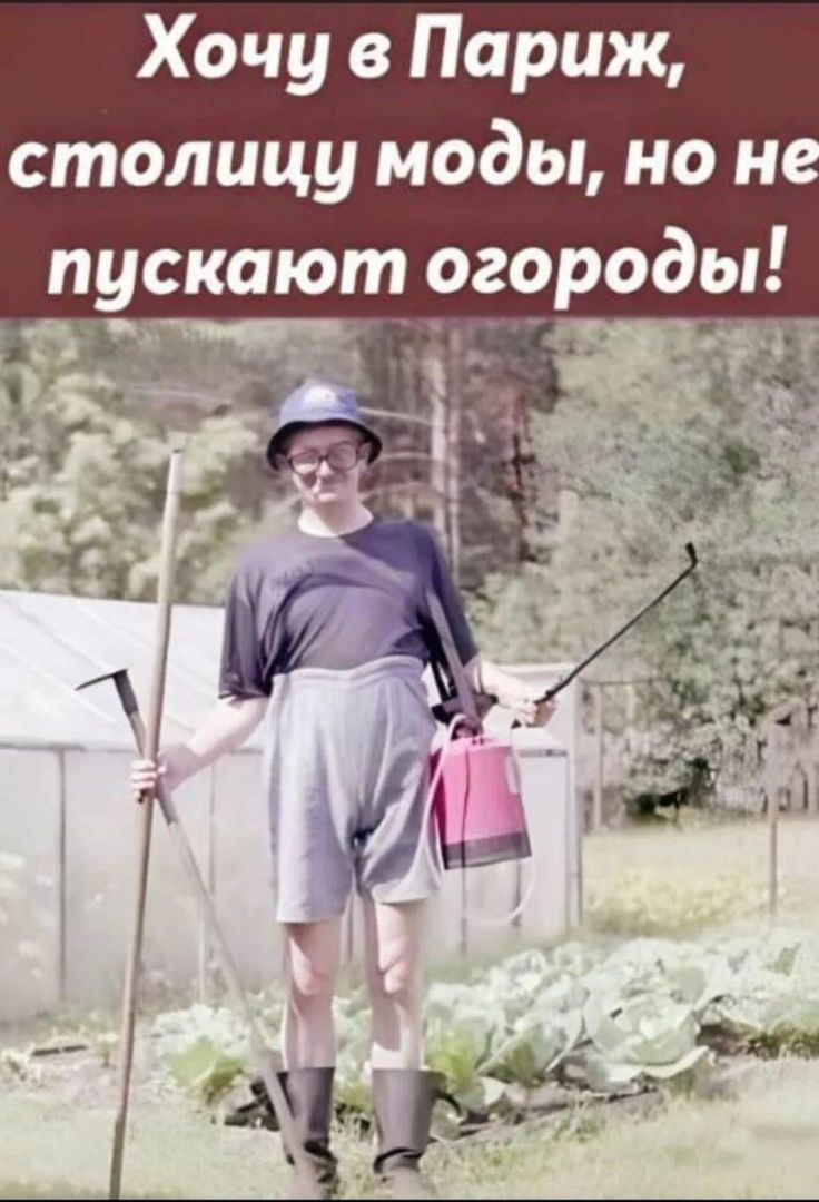 Хочу в Париж, столицу моды, но не пускают огороды!