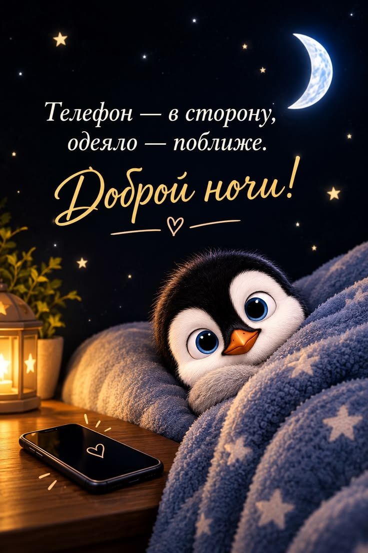 Телефон — в сторону, одеяло — поближе. Доброй ночи!