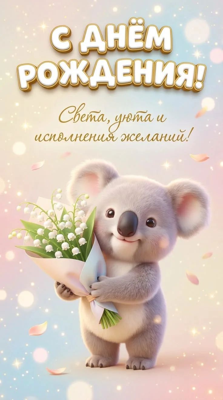 С ДНЕМ РОЖДЕНИЯ! Света, уюта и исполнения желаний!