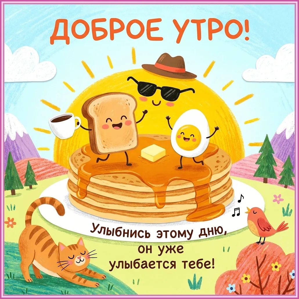ДОБРОЕ УТРО! Улыбнись этому дню, он уже улыбается тебе!