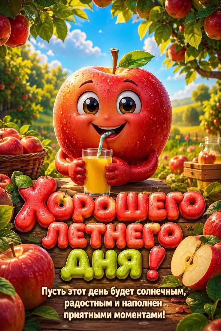 ХОРОШЕГО ЛЕТНЕГО ДНЯ! Пусть этот день будет солнечным, радостным и наполнен приятными моментами!