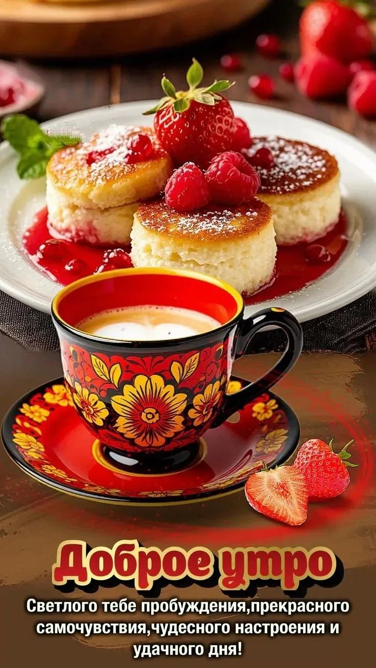 Доброе утро Светлого тебе пробуждения, прекрасного самочувствия, чудесного настроения и удачного дня!