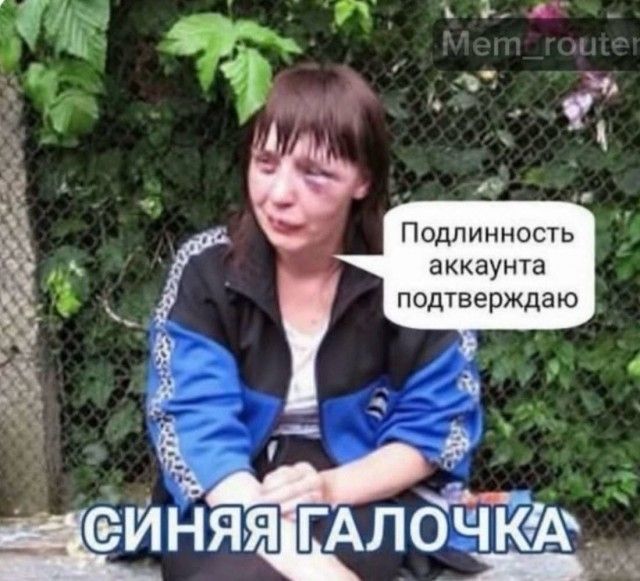 Mem_router Подлинность аккаунта подтверждаю СИНЯЯ ГАЛОЧКА