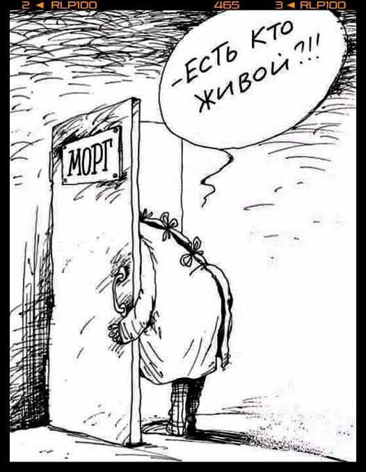 МОРГ –ЕСТЬ КТО ЖИВОЙ?!!