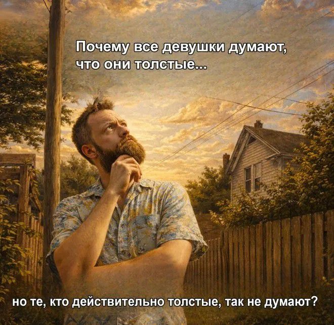 Почему все девушки думают, что они толстые... но те, кто действительно толстые, так не думают?