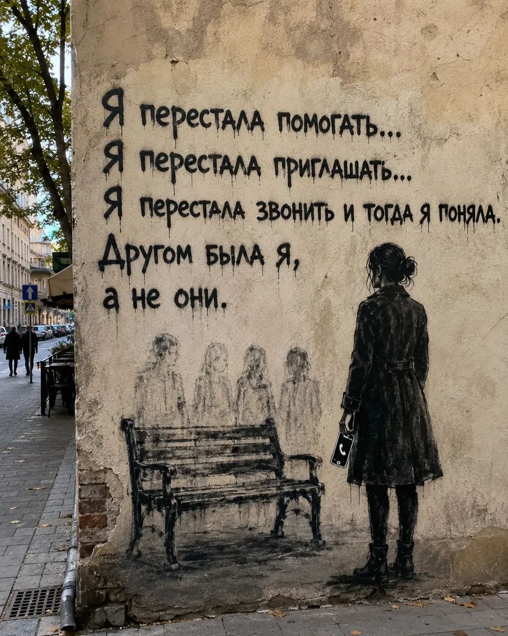 Я перестала помогать... Я перестала приглашать... Я перестала звонить и тогда я поняла. Другом была я, а не они.