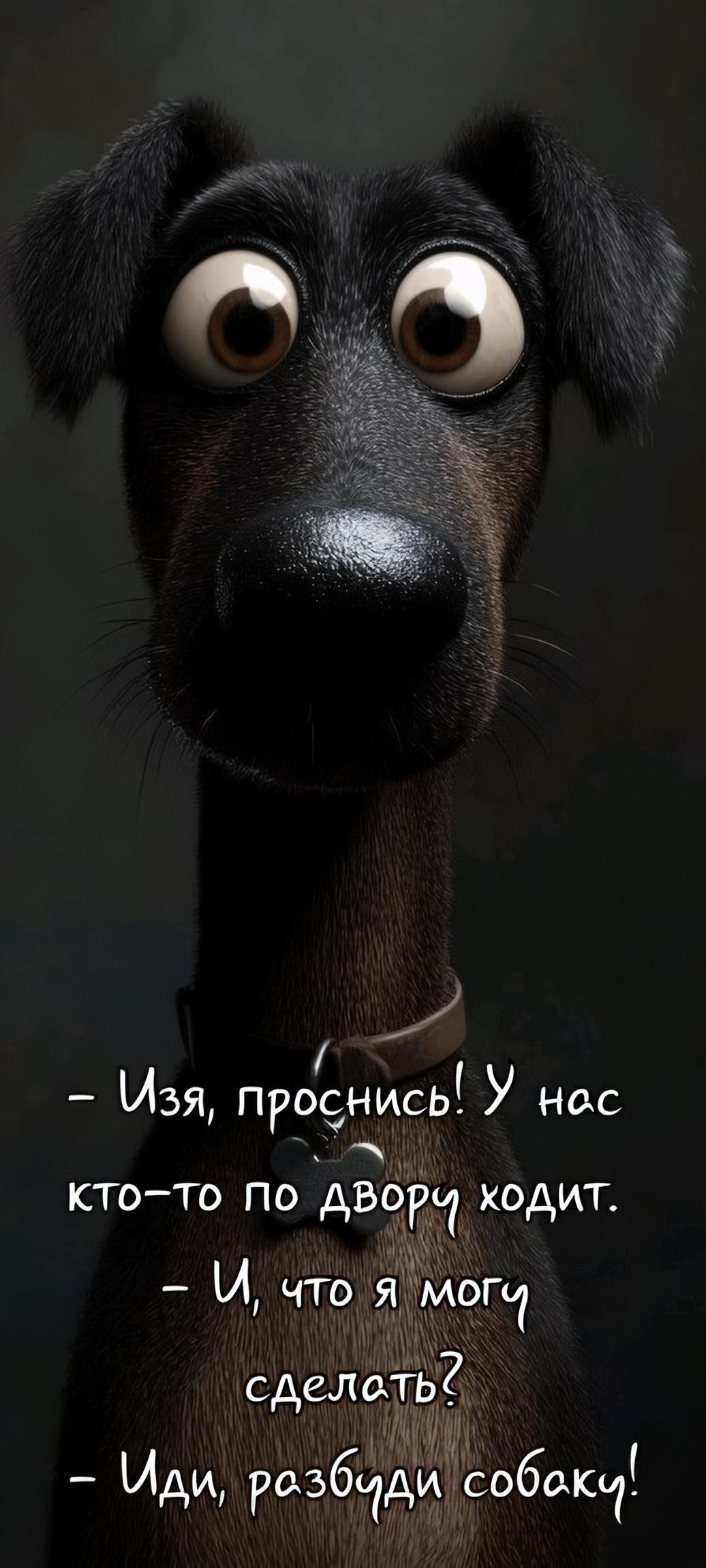 – Изя, проснись! У нас кто-то по двору ходит. – И, что я могу сделать? – Иди, разбуди собаку!