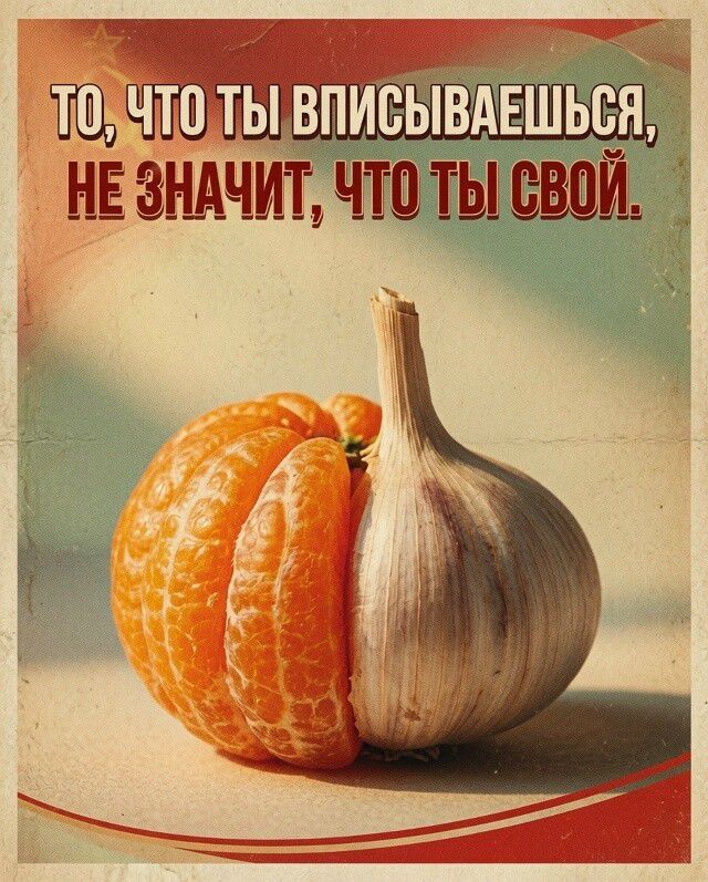 ТО, ЧТО ТЫ ВПИСЫВАЕШЬСЯ, НЕ ЗНАЧИТ, ЧТО ТЫ СВОЙ.