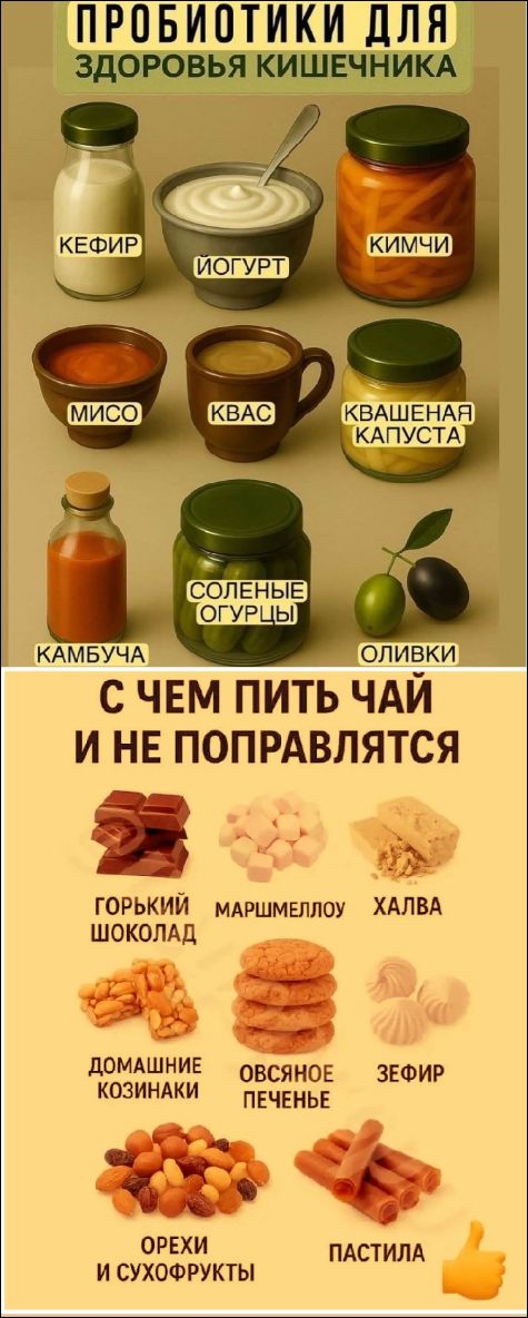 ПРОБИОТИКИ ДЛЯ ЗДОРОВЬЯ КИШЕЧНИКА КЕФИР ЙОГУРТ КИМЧИ МИСО КВАС КВАШЕНАЯ КАПУСТА КАМБУЧА СОЛЕНЫЕ ОГУРЦЫ ОЛИВКИ С ЧЕМ ПИТЬ ЧАЙ И НЕ ПОПРАВЛЯТЬСЯ ГОРЬКИЙ ШОКОЛАД МАРШМЕЛЛОУ ХАЛВА ДОМАШНИЕ КОЗИНАКИ ОВСЯНОЕ ПЕЧЕНЬЕ ЗЕФИР ОРЕХИ И СУХОФРУКТЫ ПАСТИЛА