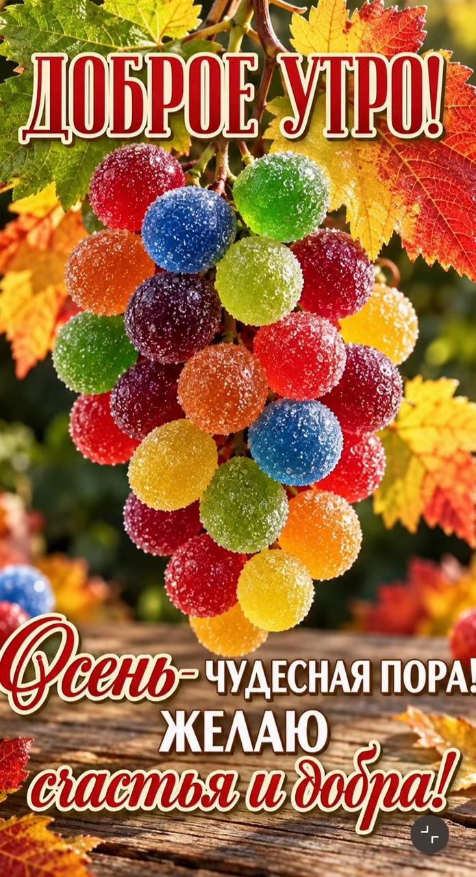 ДОБРОЕ УТРО! Осень — чудесная пора! ЖЕЛАЮ счастья и добра!