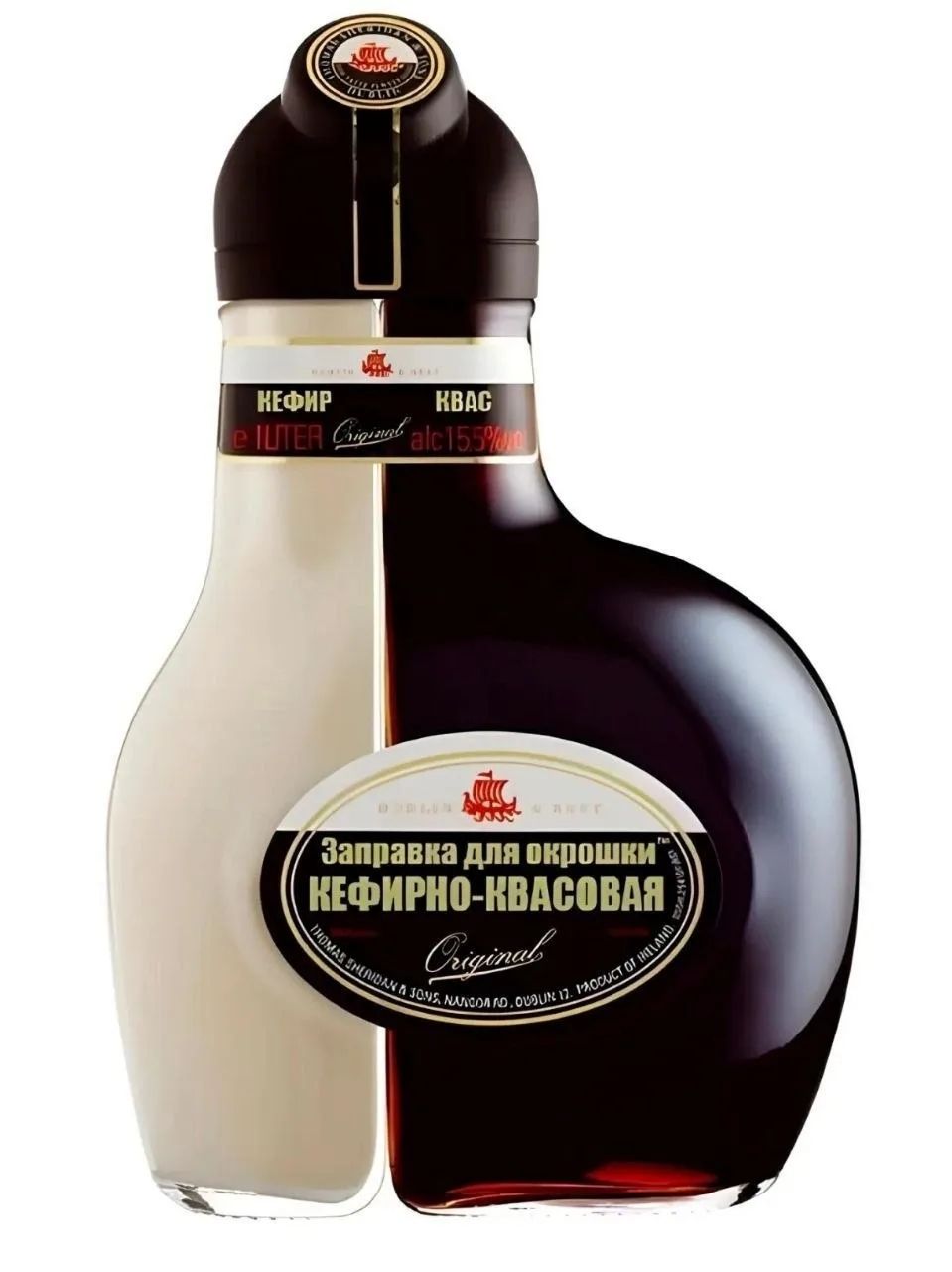 КЕФИР КВАС Заправка для окрошки КЕФИРНО-КВАСОВАЯ Original alc 15.5% vol Thomas Sheridan & Sons, Nancan Rd, Dublin 12, Product of Ireland