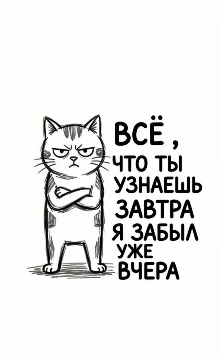 Всё, что ты узнаешь завтра я забыл уже вчера