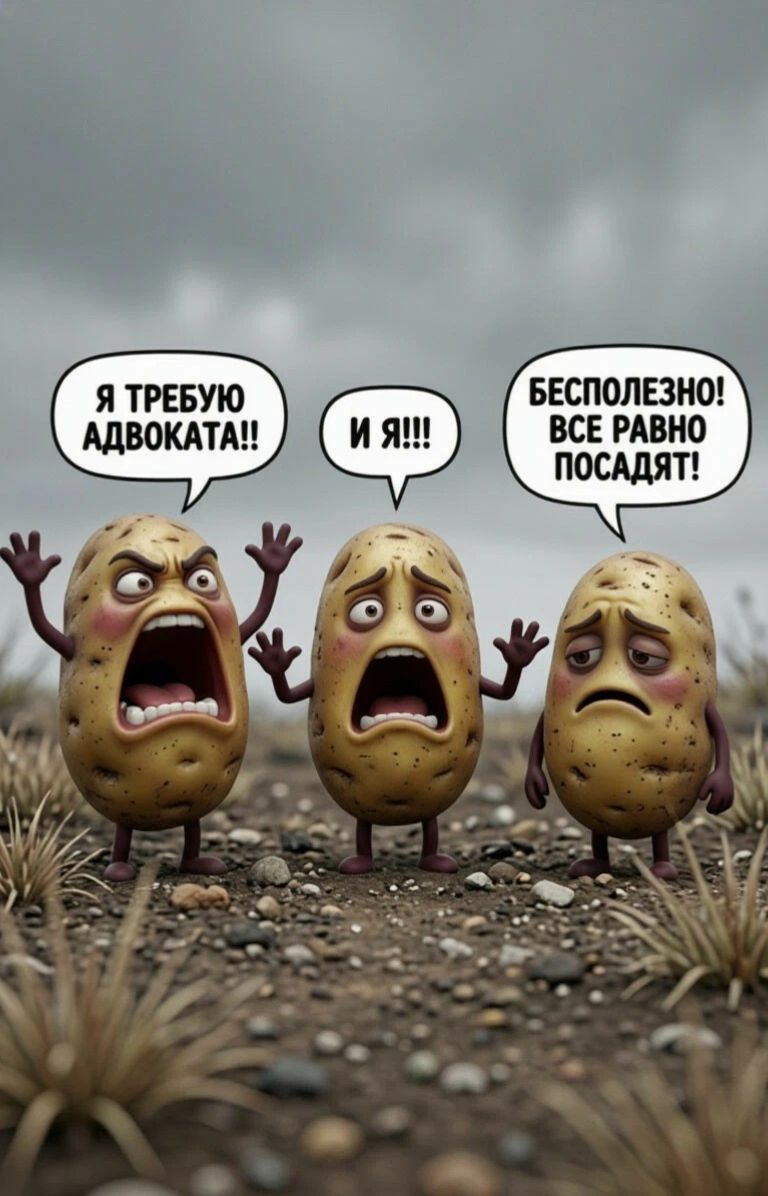 Я требую адвоката!! И я!!! Бесполезно! Все равно посадят!