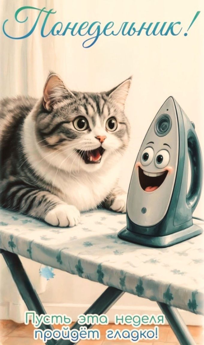 Понедельник! Пусть эта неделя пройдёт гладко!