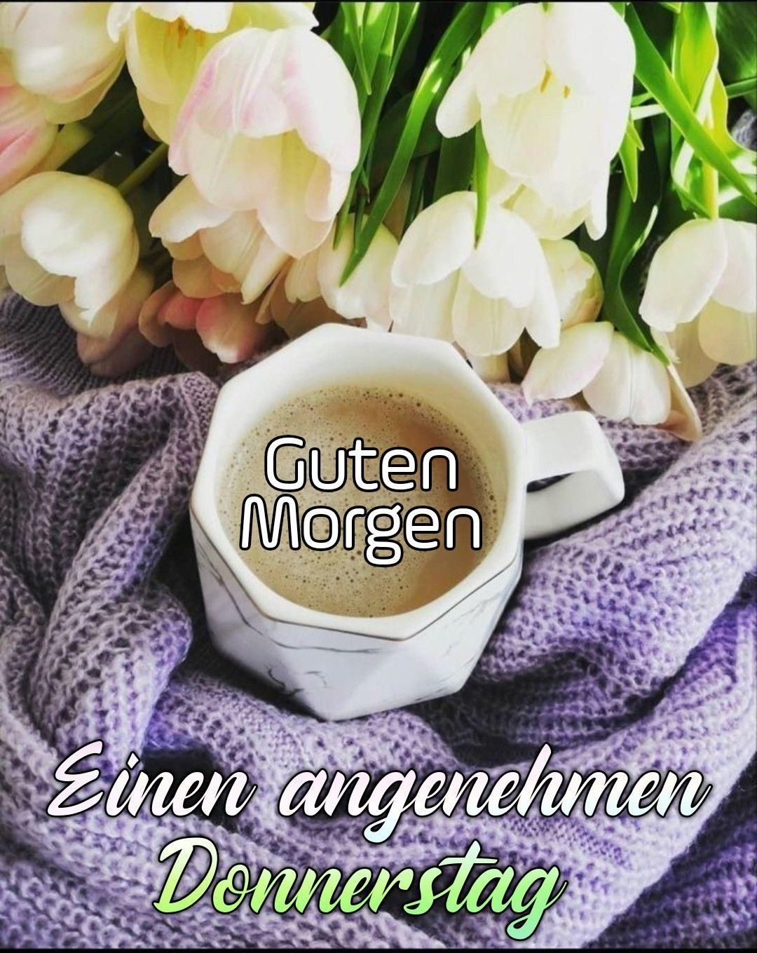 Guten Morgen Einen angenehmen Donnerstag