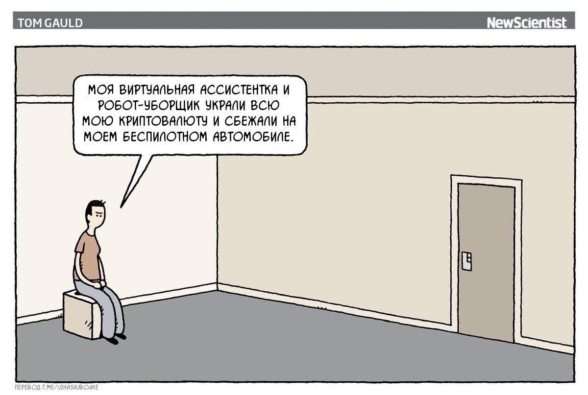 МОЯ ВИРТУАЛЬНАЯ АССИСТЕНТКА И РОБОТ-УБОРЩИК УКРАЛИ ВСЮ МОЮ КРИПТОВАЛЮТУ И СБЕЖАЛИ НА МОЕМ БЕСПИЛОТНОМ АВТОМОБИЛЕ.