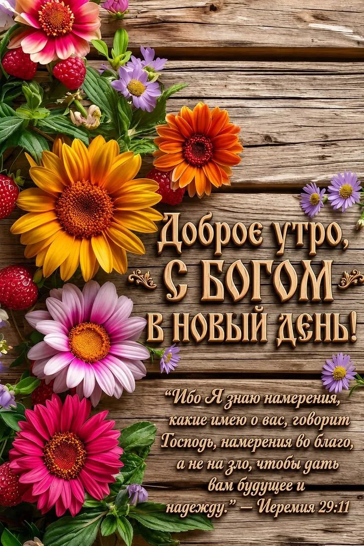 Доброе утро, С БОГОМ В НОВЫЙ ДЕНЬ! 