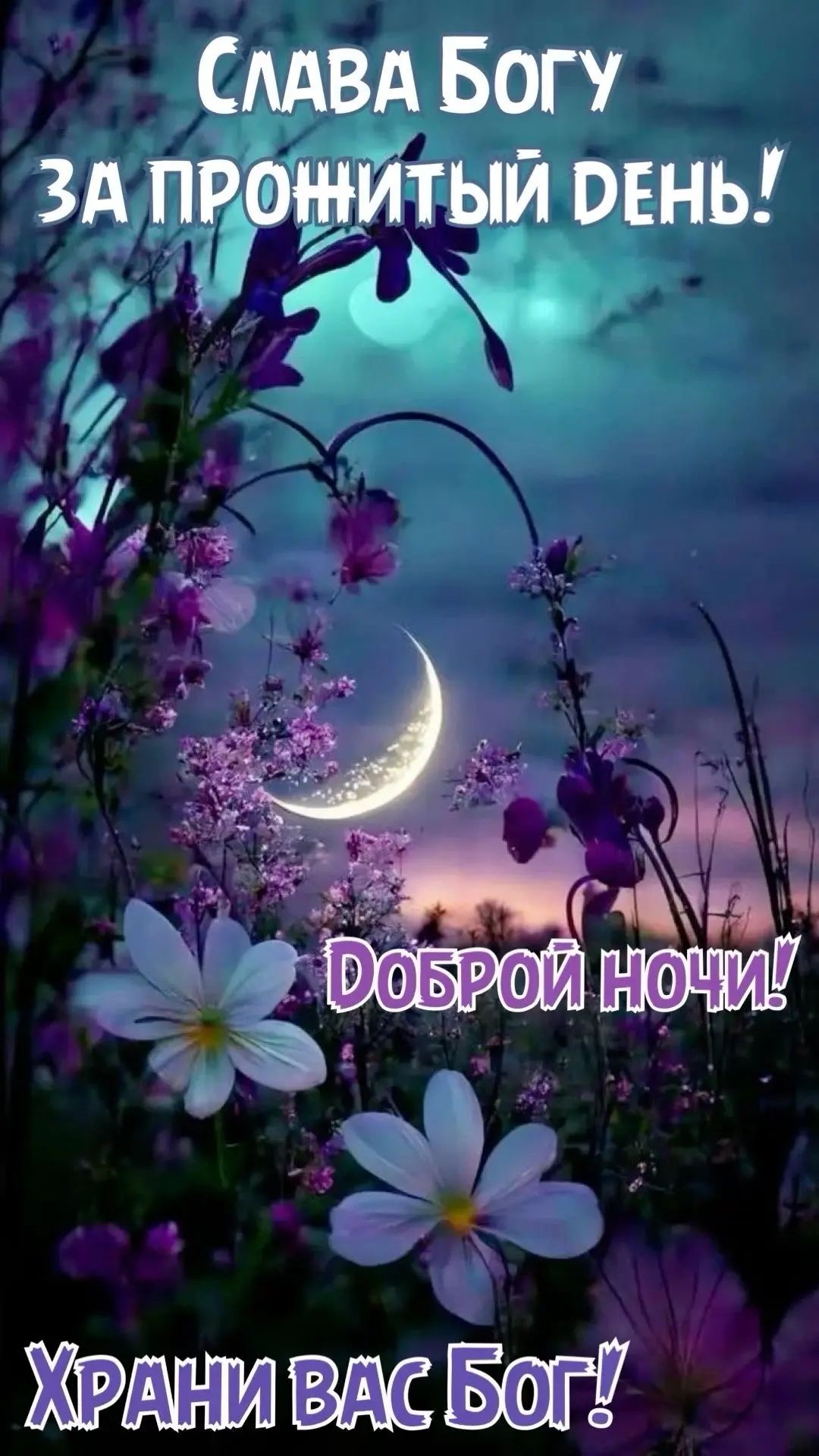 СЛАВА БОГУ ЗА ПРОЖИТЫЙ ДЕНЬ! ДОБРОЙ НОЧИ! ХРАНИ ВАС БОГ!