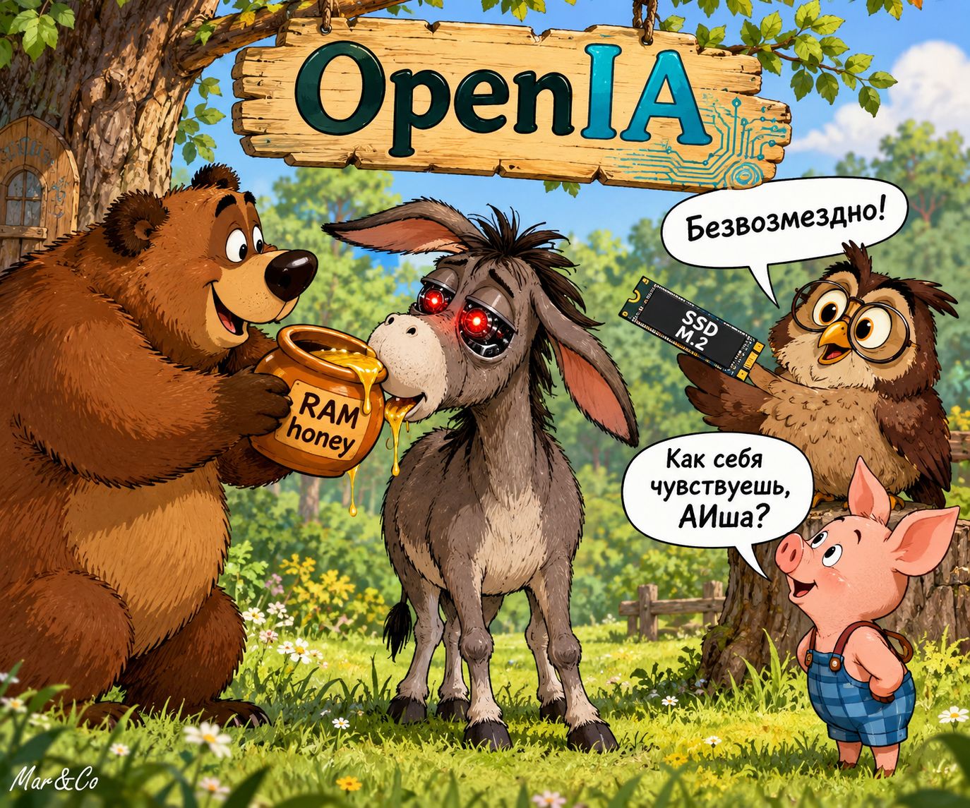 OpenIA RAM honey Безвозмездно! Как себя чувствуешь, АИша? SSD M.2