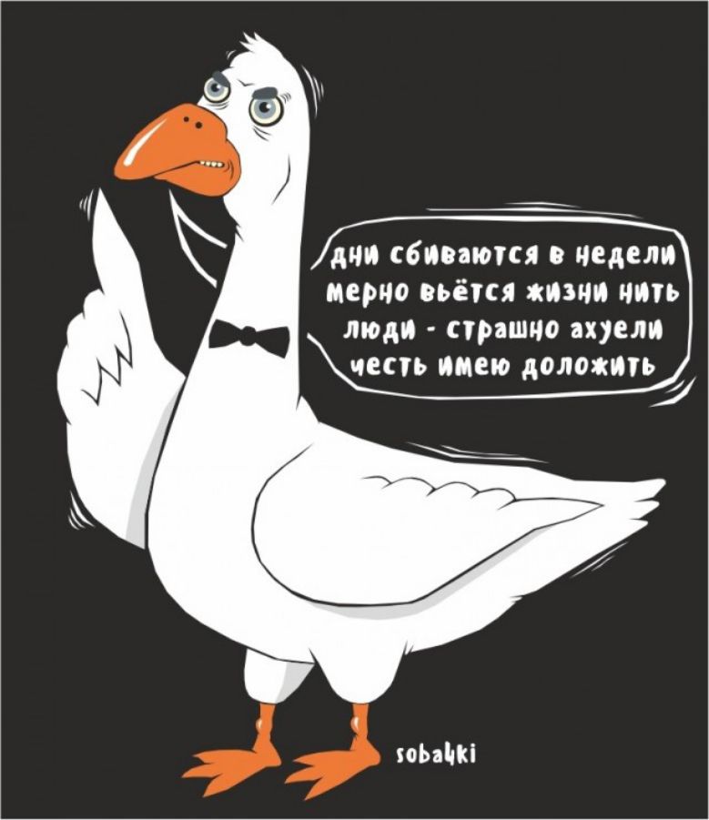 дни сбиваются в недели мерно вьётся жизни нить люди - страшно ахуели честь имею доложить