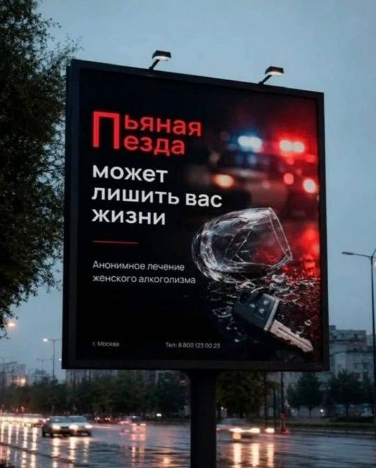 Пьяная езда может лишить вас жизни. Анонимное лечение женского алкоголизма. г. Москва, Тел: 8 800 123 00 23