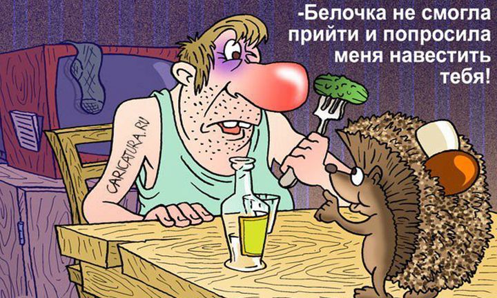 -Белочка не смогла прийти и попросила меня навестить тебя!