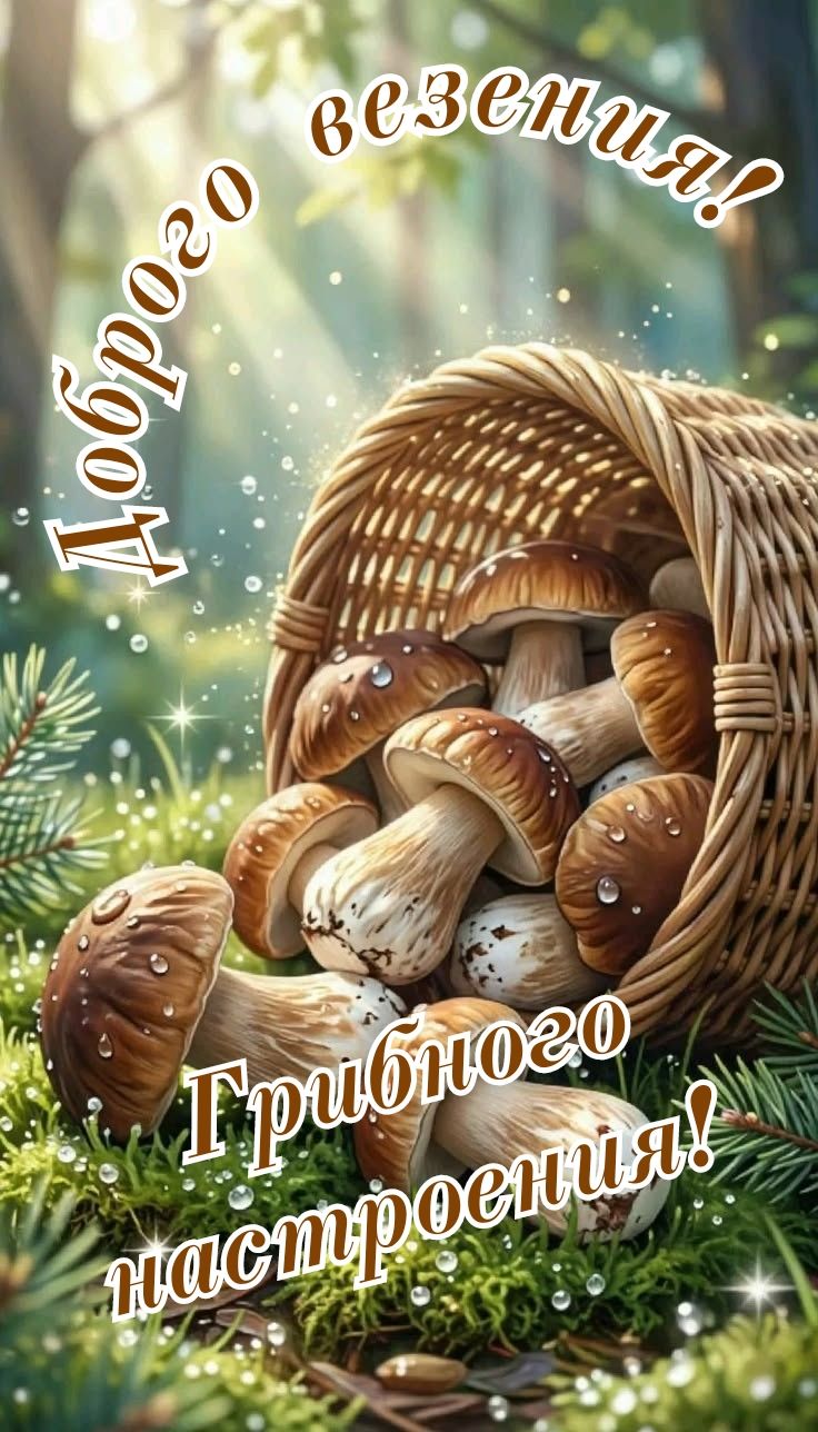 Доброго везения! Грибного настроения!