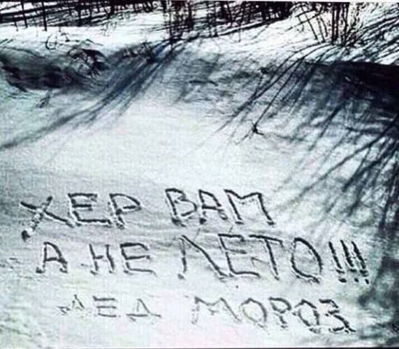 ХЕР ВАМ А НЕ ЛЕТО!!! ДЕД МОРОЗ