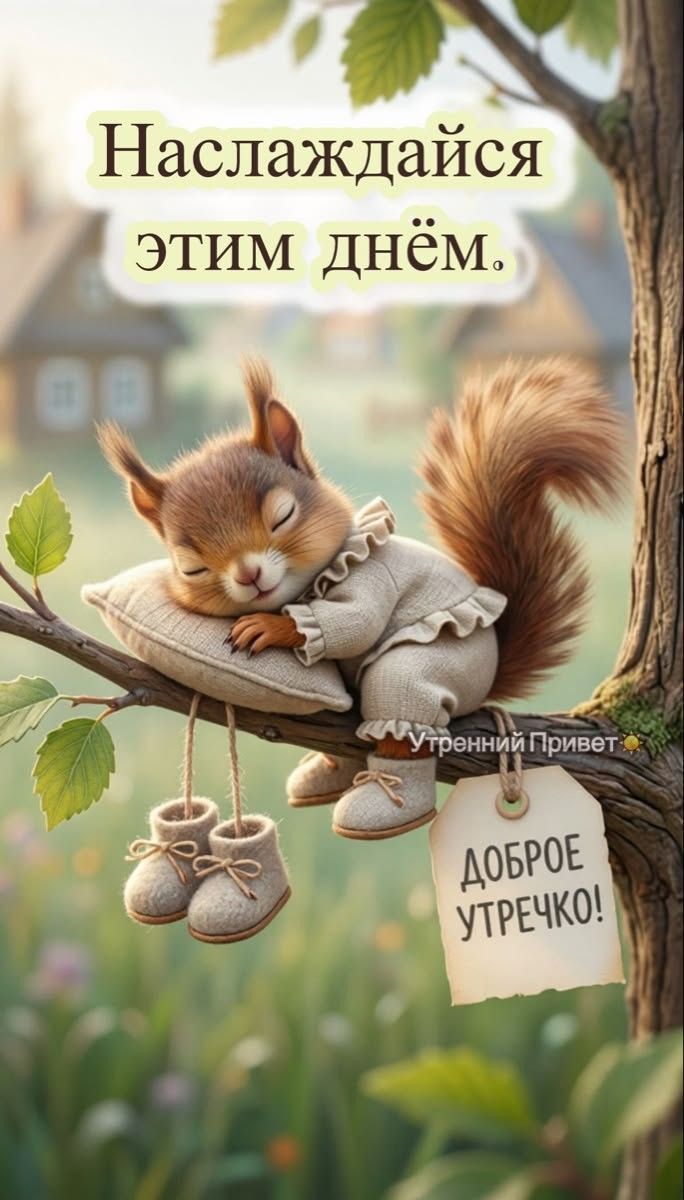 Наслаждайся этим днём. Утренний Привет. ДОБРОЕ УТРЕЧКО!