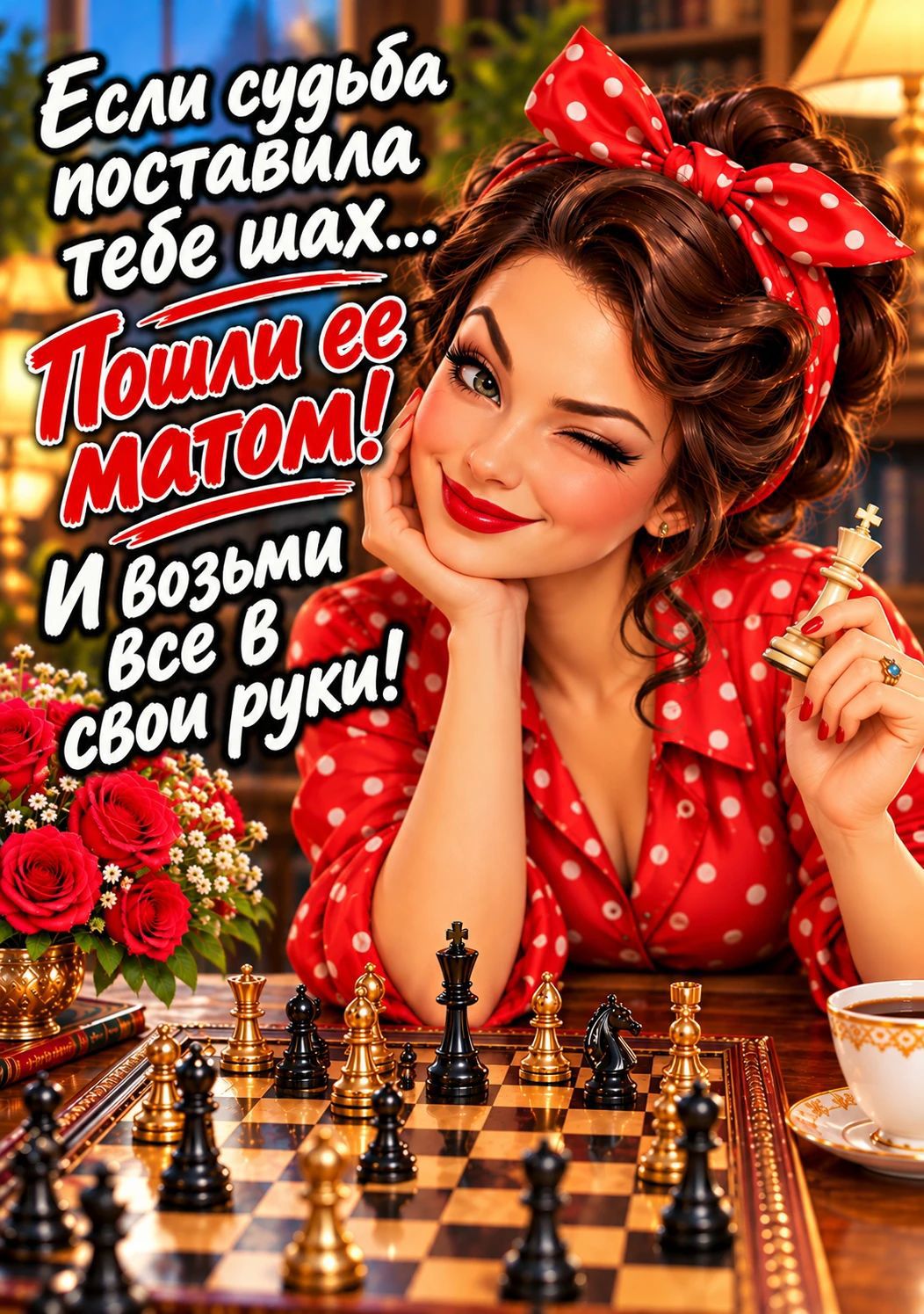 Если судьба поставила тебе шах... Пошли ее матом! И возьми все в свои руки!