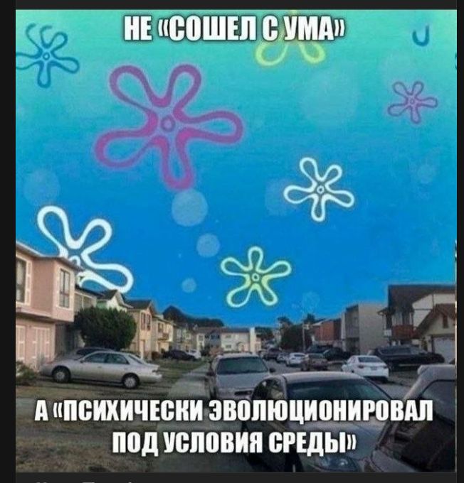 НЕ «СОШЕЛ С УМА» А «ПСИХИЧЕСКИ ЭВОЛЮЦИОНИРОВАЛ ПОД УСЛОВИЯ СРЕДЫ»