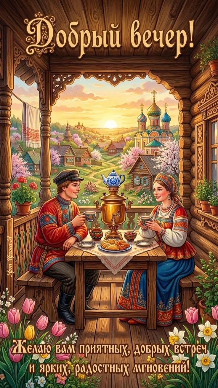 Добрый вечер! Желаю вам приятных, добрых встреч и ярких, радостных мгновений! Арт Ирина А