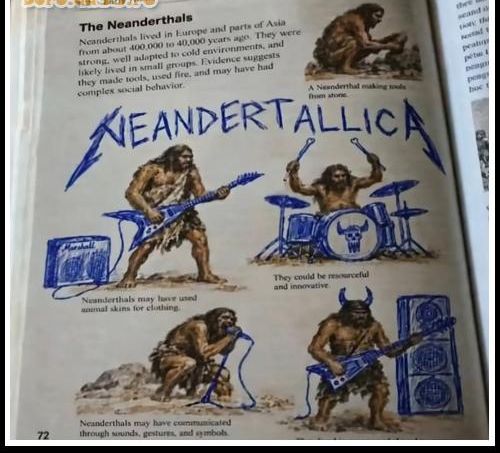 The Neanderthals Neandertallica A Neanderthal making tools from stone. They could be resourceful and innovative. Neanderthals may have used animal skins for clothing. Neanderthals may have communicated through sounds, gestures, and symbols.