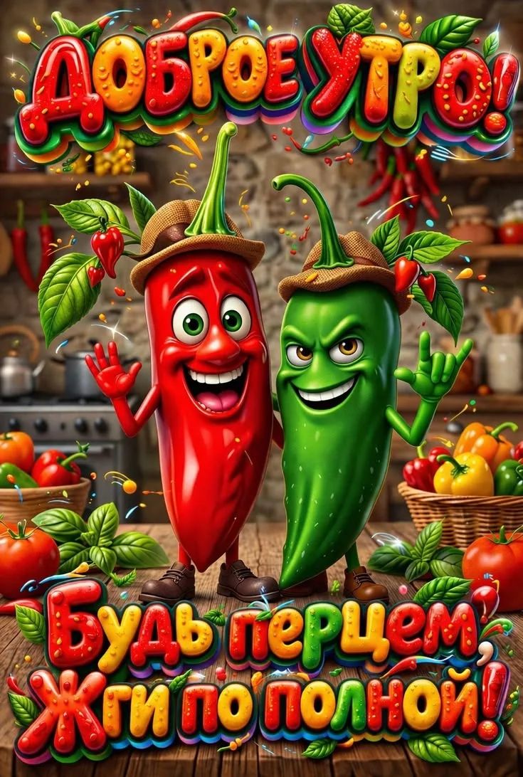 ДОБРОЕ УТРО! БУДЬ ПЕРЦЕМ, ЖГИ ПО ПОЛНОЙ!