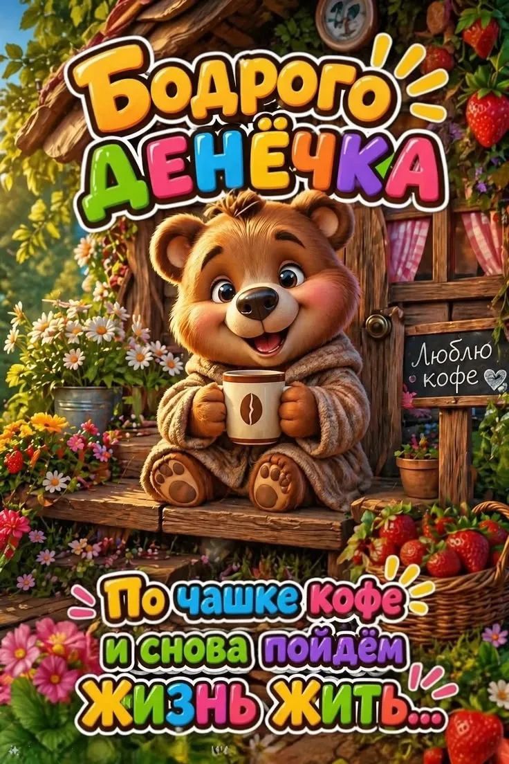 Бодрого Денёчка Люблю кофе По чашке кофе и снова пойдём жизнь жить...