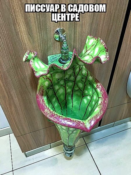 ПИССУАР В САДОВОМ ЦЕНТРЕ